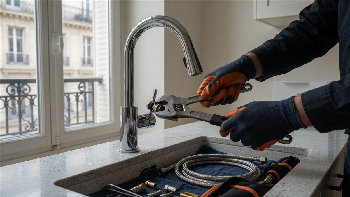 Installation plomberie Paris — NB Services 3D